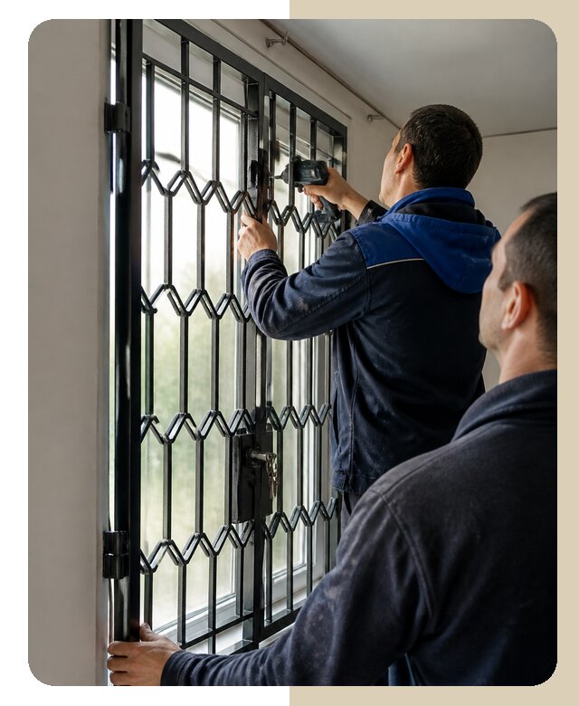 Установка распашных решеток в Беслане цена от 6582 р. | ДвериЛегко-Бсл